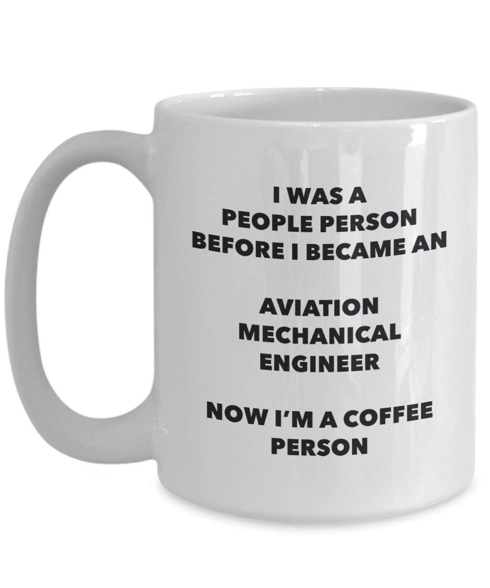 L'aviation ingénieur mécanique personne à café Mug Tasse à thé de cacao – rigolo – Anniversaire de Noël amateur de café mignon Gag Gifts Idée 11oz blanc