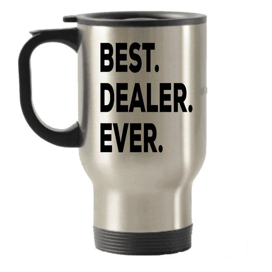 Drug Dealer Travel Mug - Car Dealer Gifts - Educated Present - Funny Gag Gift - Thoughtful For Birthday Christmas Travel Insulated Tumblers - Tea Hot Chocolate Cocoa Wine