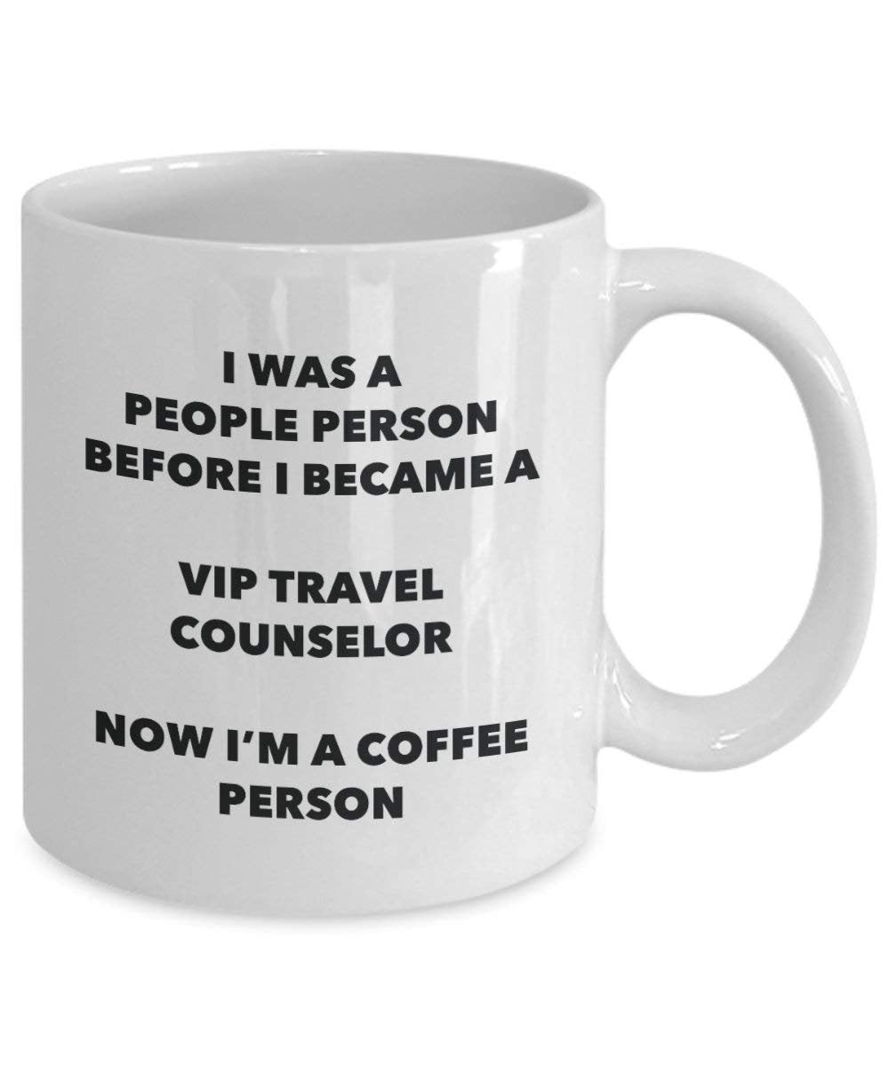 Vip Travel Counselor Coffee Person Mug - Funny Tea Cocoa Cup - Birthday Christmas Coffee Lover Cute Gag Gifts Idea