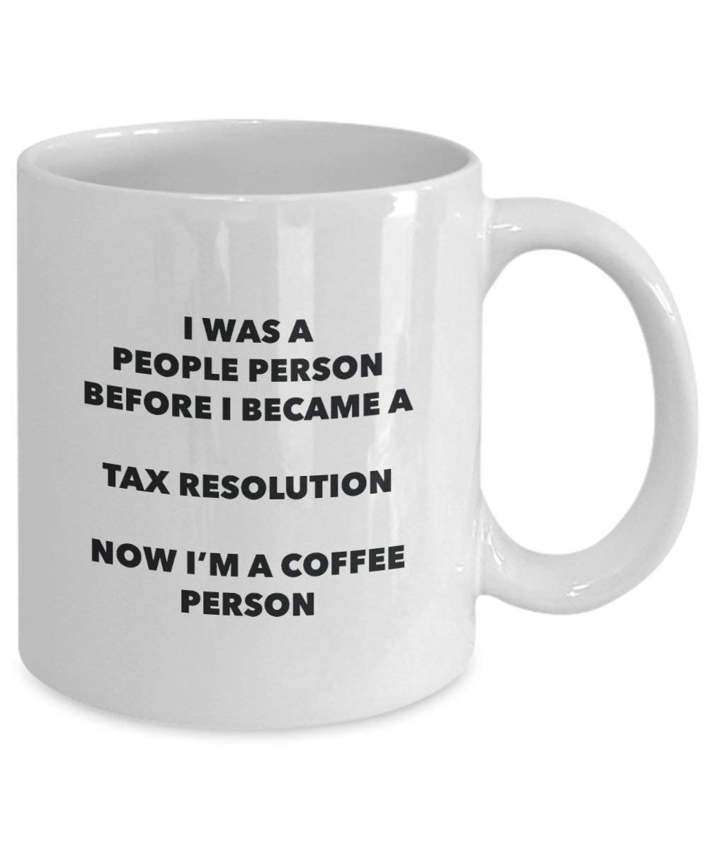 taxes Résolution personne à café Mug Tasse à thé de cacao – rigolo – Anniversaire de Noël amateur de café mignon Gag Gifts Idée 11oz blanc