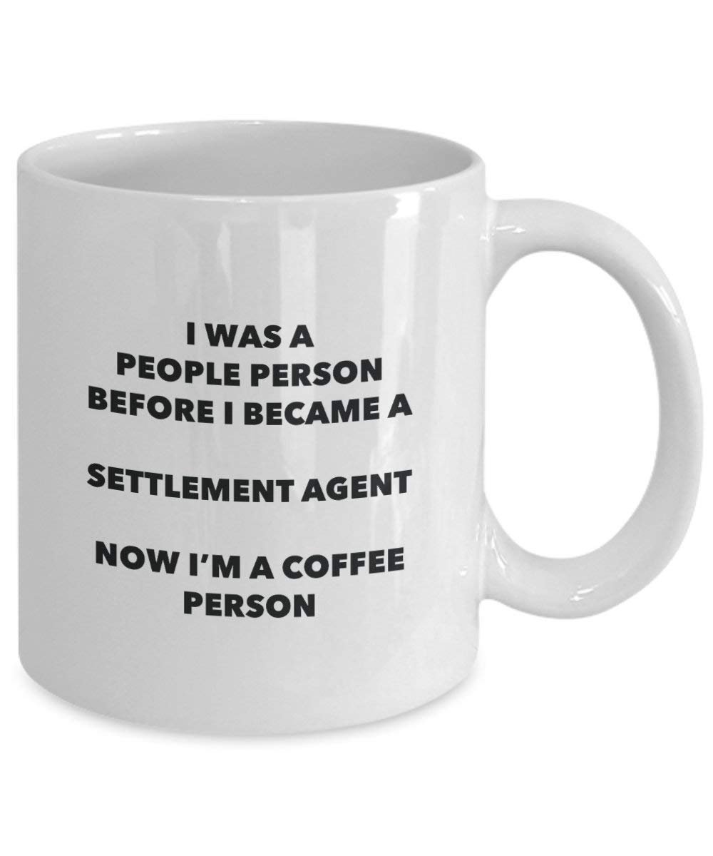 Settlement Agent Kaffee Person Tasse – Funny Tee Kakao-Tasse – Geburtstag Weihnachten Kaffee Lover Cute Gag Geschenke Idee