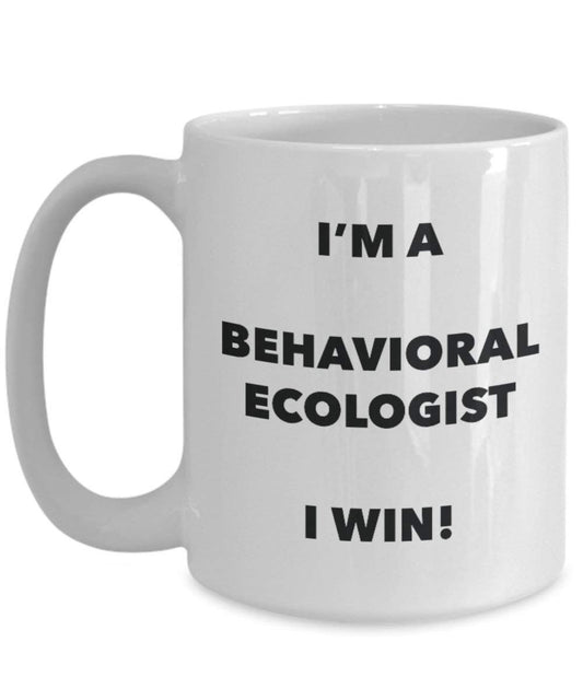 behavioral Umweltschützern Tasse – I 'm a behavioral Umweltschützern I Win. – Funny Kaffeetasse – Neuheit Geburtstag Weihnachten Gag Geschenke Idee