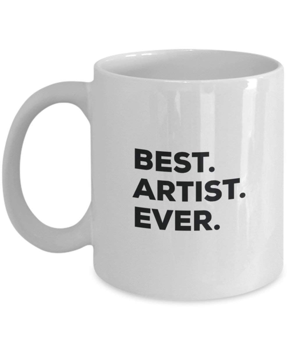 Meilleur Artiste jamais Mug rigolo – Tasse à café – Thank You Appréciation pour Noël Anniversaire Vacances Cadeau unique idées 15oz blanc