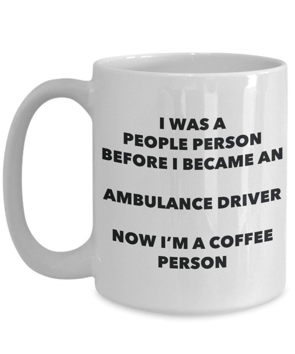 Ambulance pilote personne à café Mug Tasse à thé de cacao – rigolo – Anniversaire de Noël amateur de café mignon Gag Gifts Idée 11oz blanc