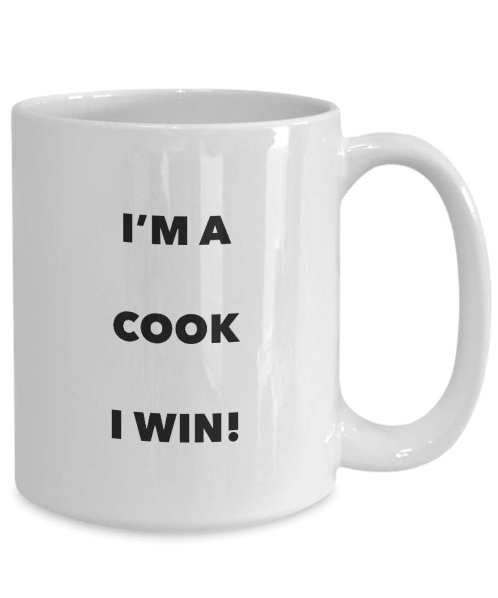I' m A Cook mug i Win. – Funny Coffee Cup – novelty Birthday Christmas GAG regalo idea 15oz Infradito colorati estivi, con finte perline