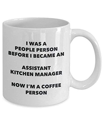 Assistant Kitchen Manager Coffee Person Mug - Funny Tea Cocoa Cup - Birthday Christmas Coffee Lover Cute Gag Gifts Idea