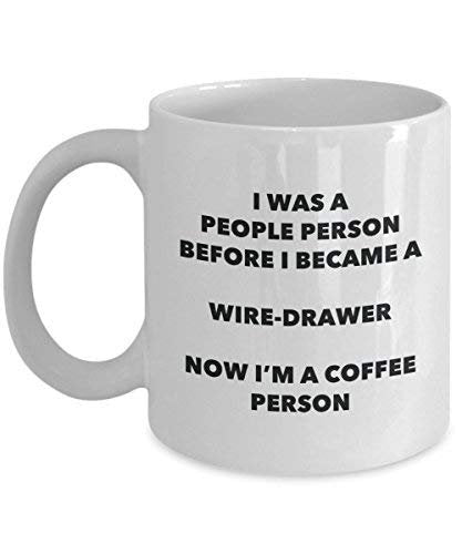 Wire-Drawer Coffee Person Mug - Funny Tea Cocoa Cup - Birthday Christmas Coffee Lover Cute Gag Gifts Idea