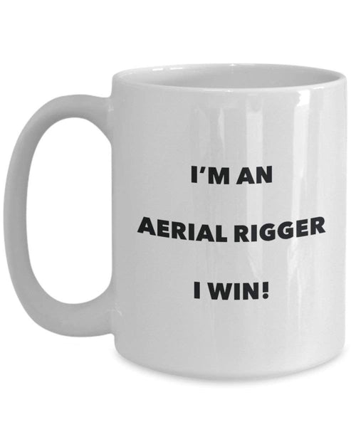 Antenna Rigger mug – I' m An Aerial Rigger i Win. – Funny Coffee Cup – novelty Birthday Christmas GAG regalo idea 15oz Infradito colorati estivi, con finte perline