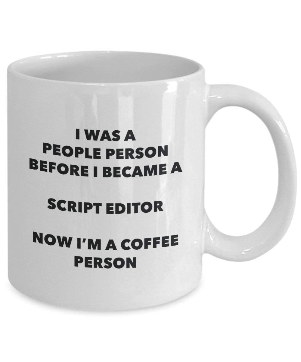Script Editor Coffee Person Mug - Funny Tea Cocoa Cup - Birthday Christmas Coffee Lover Cute Gag Gifts Idea