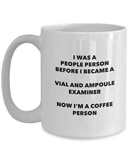 Vial and Ampoule Examiner Coffee Person Mug - Funny Tea Cocoa Cup - Birthday Christmas Coffee Lover Cute Gag Gifts Idea