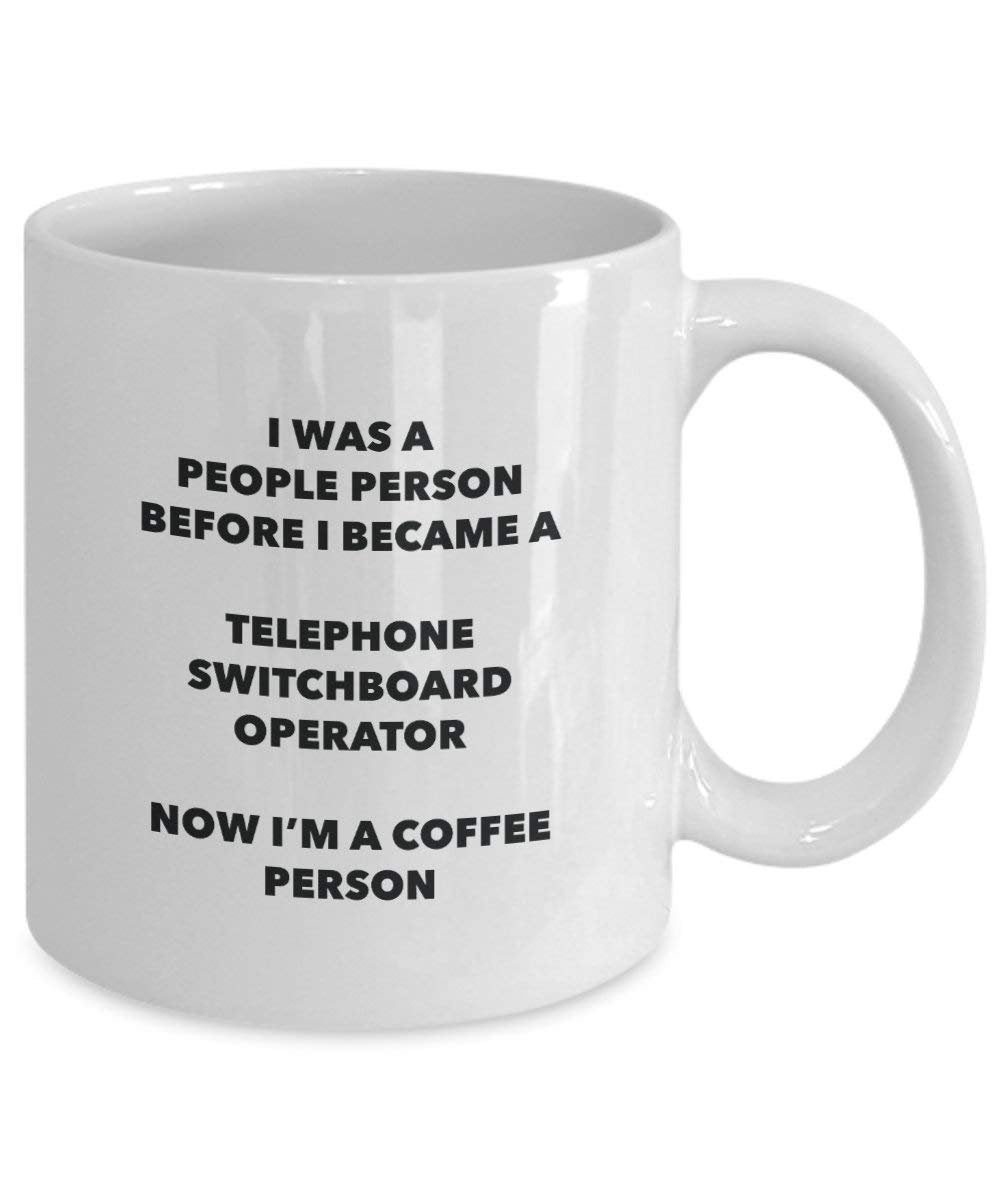 Telephone/switchboard Operator Coffee Person Mug - Funny Tea Cocoa Cup - Birthday Christmas Coffee Lover Cute Gag Gifts Idea