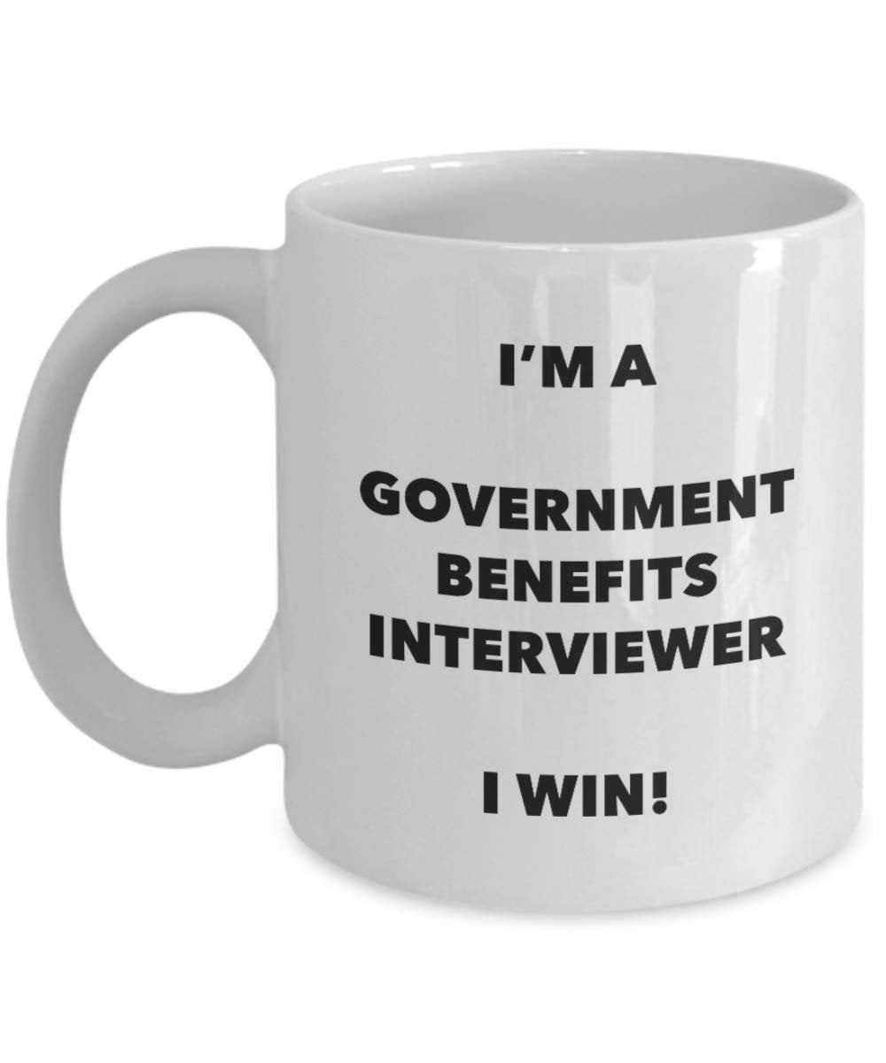 I'm a Government Benefits Interviewer Mug I win - Funny Coffee Cup - Birthday Christmas Gifts Idea