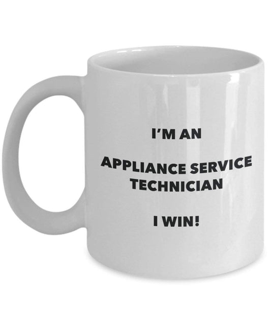 Apparecchio Service Technician mug – I' m un apparecchio Service Technician i Win. – Funny Coffee Cup – novelty Birthday Christmas GAG regalo idea 11oz Infradito colorati estivi, con finte perline