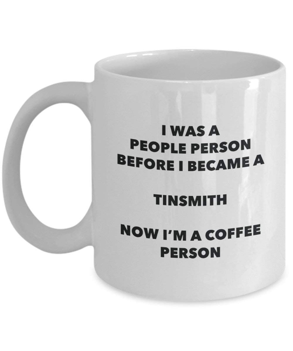 Tinsmith Coffee Person Mug - Funny Tea Cocoa Cup - Birthday Christmas Coffee Lover Cute Gag Gifts Idea