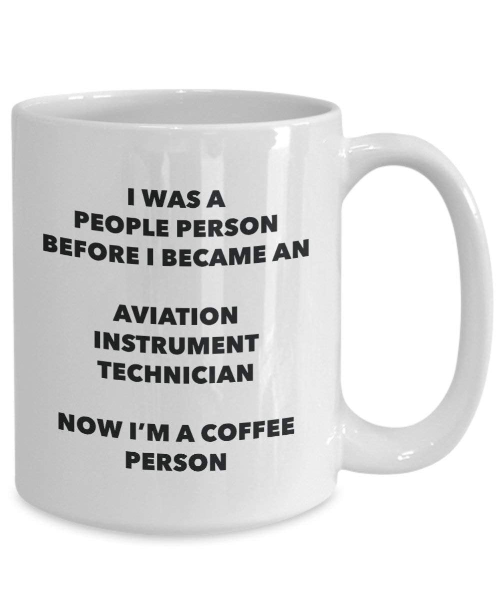 Aviation Instrument Techniker Kaffee Person Tasse – Funny Tee Kakao-Tasse – Geburtstag Weihnachten Kaffee Lover Cute Gag Geschenke Idee