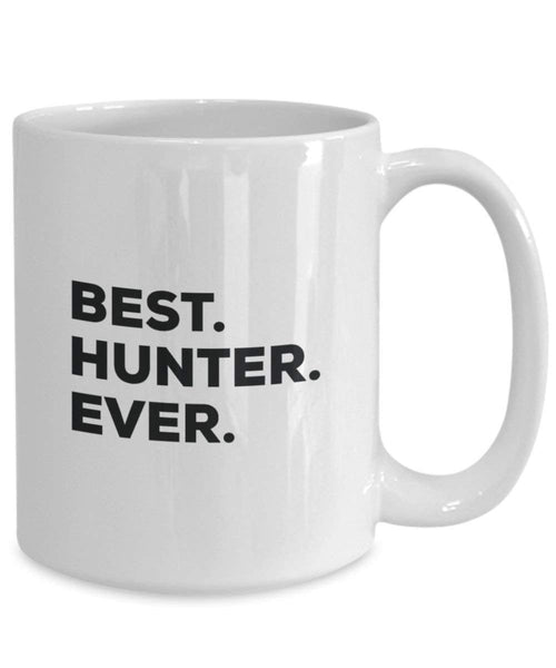 Best Hunter Ever Tasse – Funny Coffee Cup – Thank You Anerkennung für Weihnachten Geburtstag Urlaub Einzigartiges Geschenk Ideen 15oz weiß