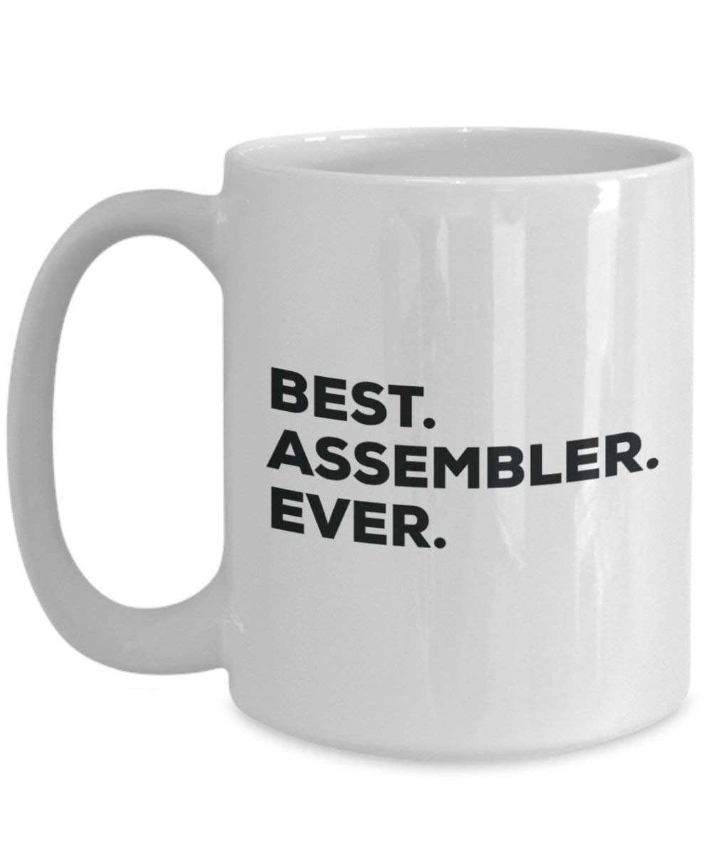 Meilleur assembler jamais Mug rigolo – Tasse à café – Thank You Appréciation pour Noël Anniversaire Vacances Cadeau unique idées 15oz blanc