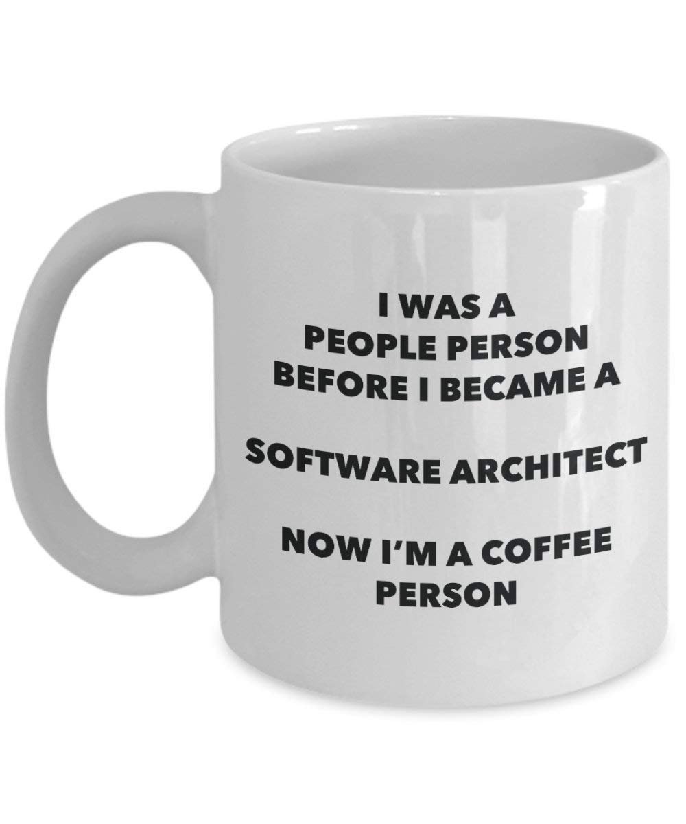 Software Architekt Kaffee Person Tasse – Funny Tee Kakao-Tasse – Geburtstag Weihnachten Kaffee Lover Cute Gag Geschenke Idee 15oz weiß