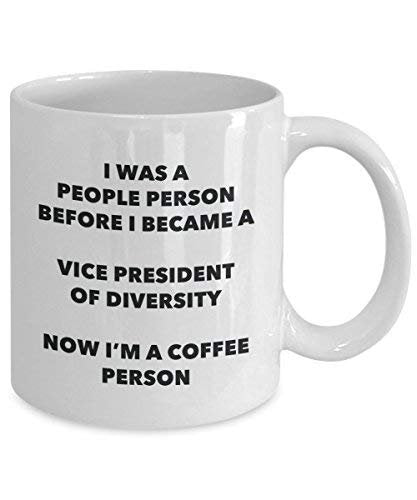 Vizepräsident der Vielfalt Kaffee Person Tasse – Funny Tee Kakao-Tasse – Geburtstag Weihnachten Kaffee Lover Cute Gag Geschenke Idee