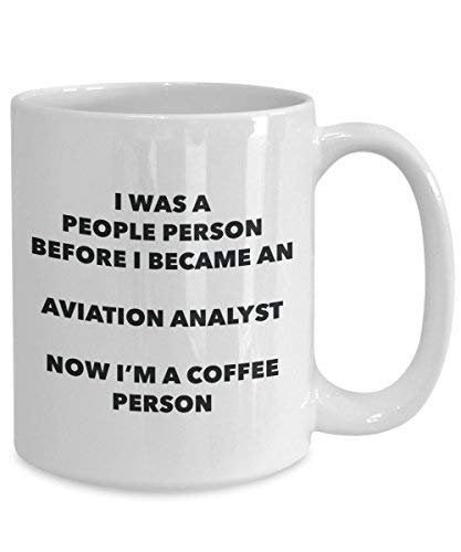 Aviation Analyst Coffee Person Mug - Funny Tea Cocoa Cup - Birthday Christmas Coffee Lover Cute Gag Gifts Idea