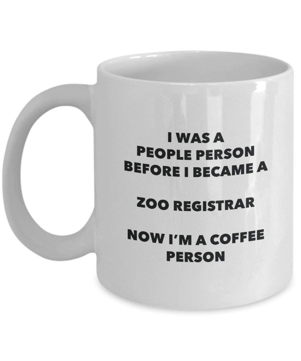 Zoo Registrar Kaffee Person Tasse – Funny Tee Kakao-Tasse – Geburtstag Weihnachten Kaffee Lover Cute Gag Geschenke Idee