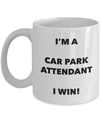 Car Park Attendant mug – I' m A Car Park Attendant i Win. – Funny Coffee Cup – novelty Birthday Christmas GAG regalo idea 15oz Infradito colorati estivi, con finte perline