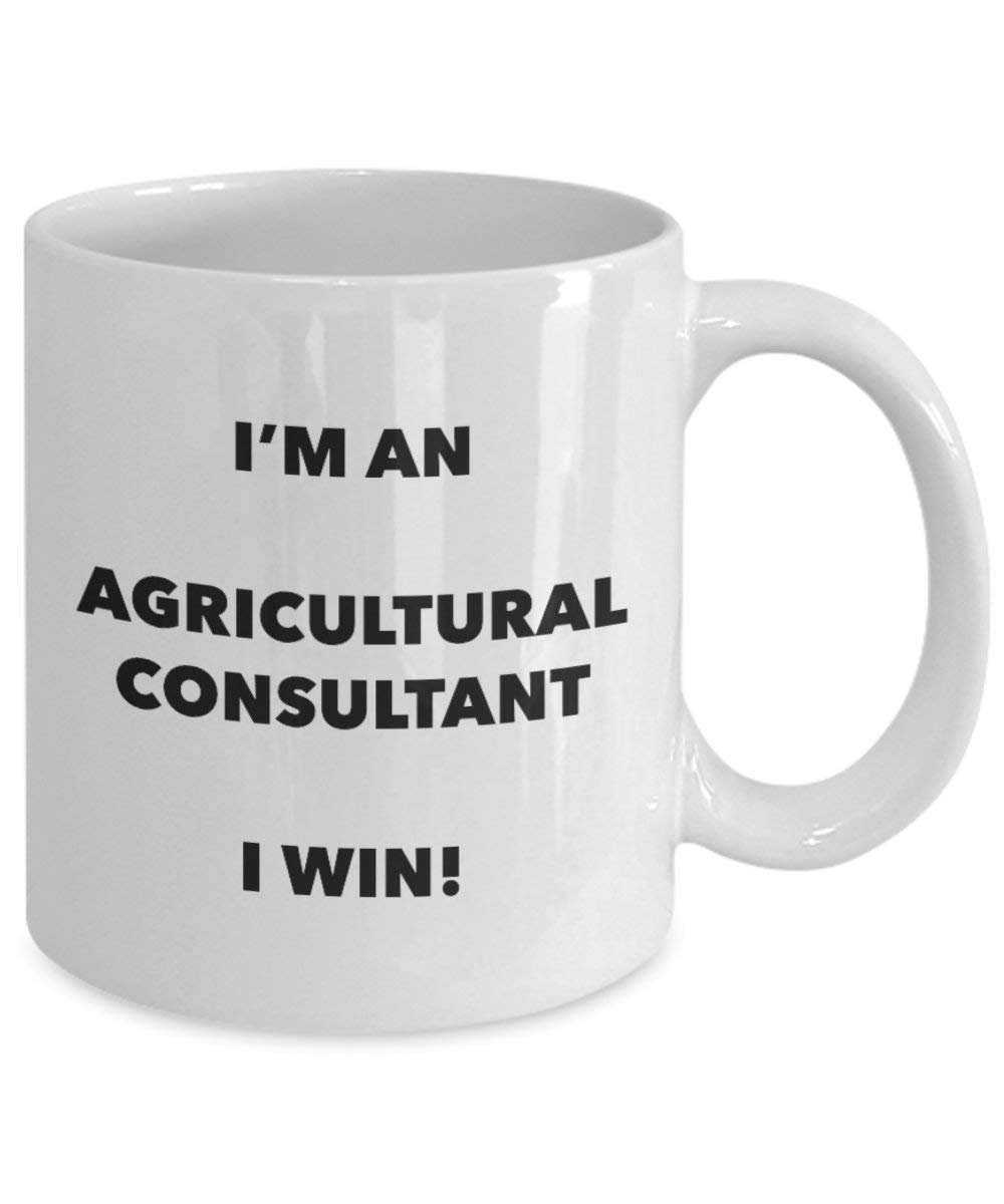 agricole Consultant Mug – Je suis un Consultant agricole I Win. – Funny Tasse à café – Fantaisie anniversaire Idée de Gag cadeaux de Noël 15oz blanc