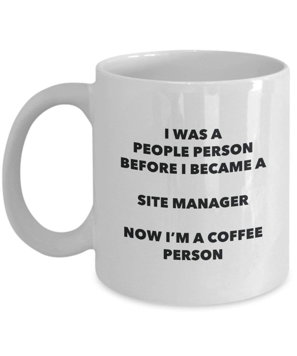 Site Manager Coffee Person Mug - Funny Tea Cocoa Cup - Birthday Christmas Coffee Lover Cute Gag Gifts Idea