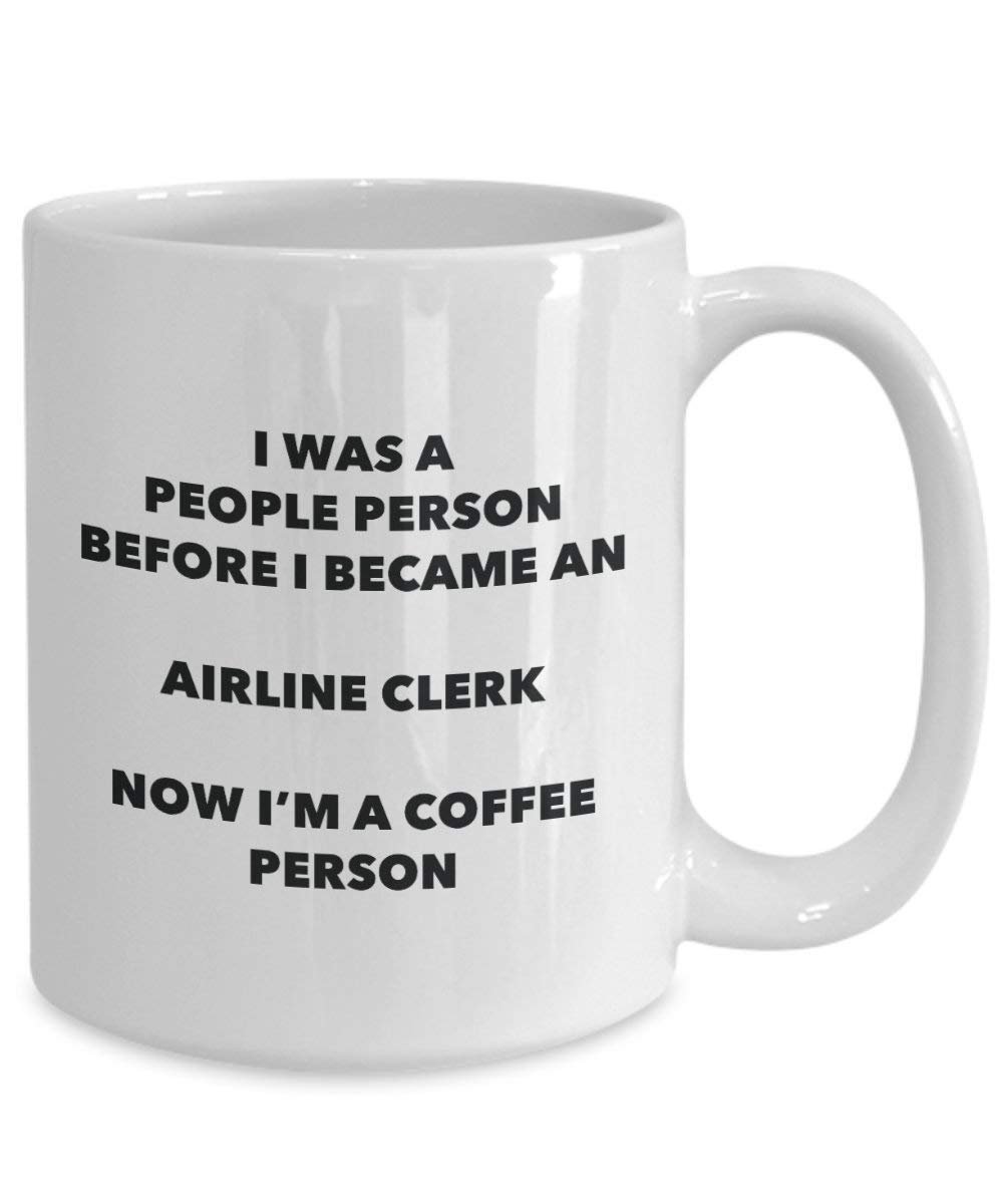airline Clerk Kaffee Person Tasse – Funny Tee Kakao-Tasse – Geburtstag Weihnachten Kaffee Lover Cute Gag Geschenke Idee