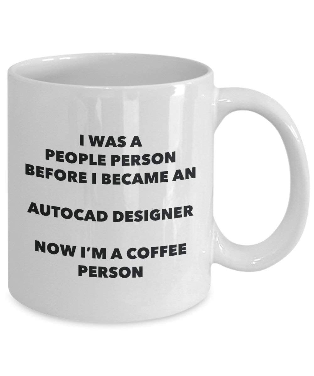 Autocad Designer Coffee Person Mug - Funny Tea Cocoa Cup - Birthday Christmas Coffee Lover Cute Gag Gifts Idea