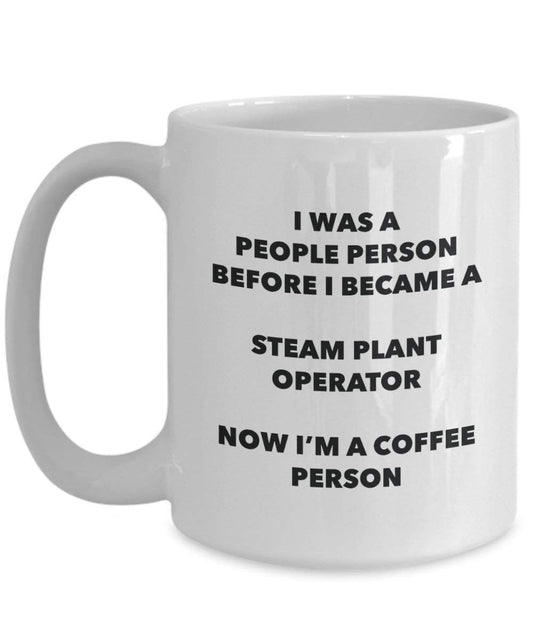 Dampf Pflanze Operator Kaffee Person Tasse – Funny Tee Kakao-Tasse – Geburtstag Weihnachten Kaffee Lover Cute Gag Geschenke Idee 11oz weiß