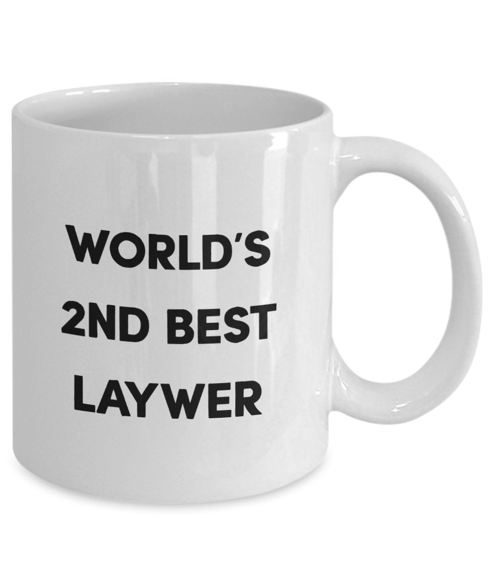 World 's 2 nd Best Lawyer Tasse – Funny Tee Hot Cocoa Kaffeetasse – Neuheit Geburtstag Weihnachten Jahrestag Gag Geschenke Idee