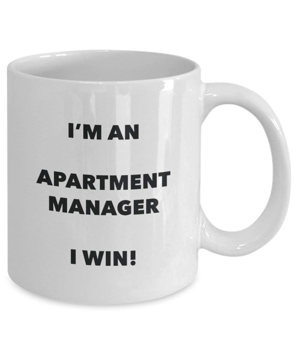 appartement Manager Mug – Je suis un appartement Manager I Win. – Funny Tasse à café – Fantaisie anniversaire Idée de Gag cadeaux de Noël 11oz blanc