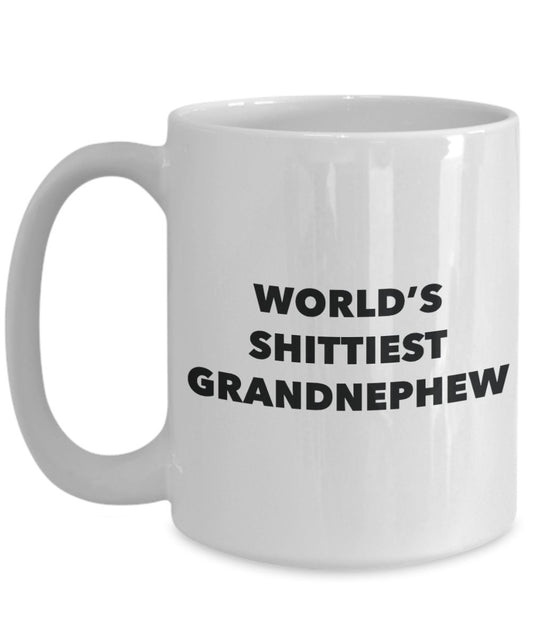 Grandnephew Mug - Coffee Cup - World's Shittiest Grandnephew - Grandnephew Gifts - Funny Novelty Birthday Present Idea