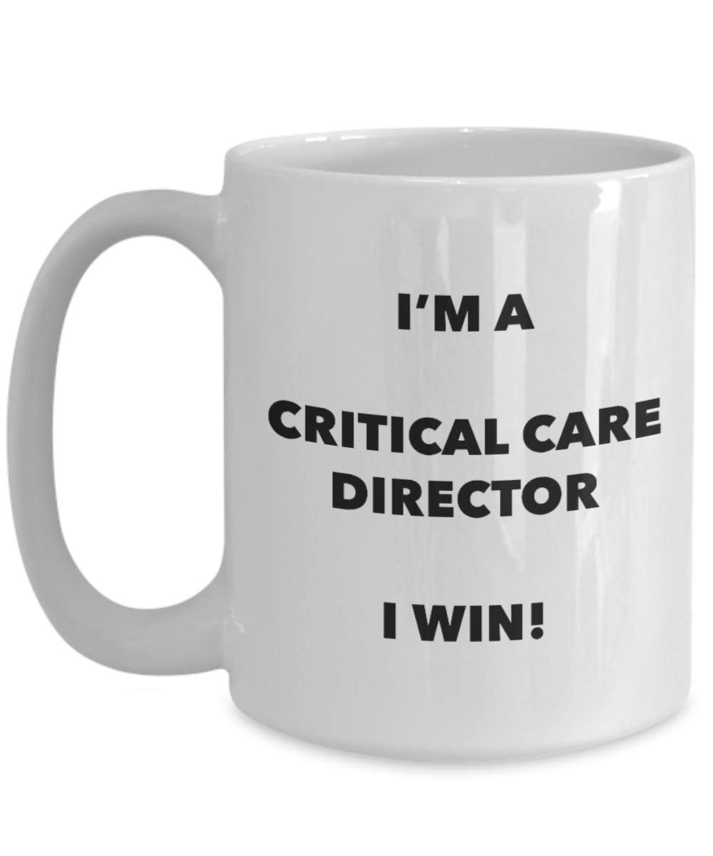 I' m A critical Care direttore tazza i Win. – Funny Coffee Cup – novelty Birthday Christmas GAG regalo idea 15oz Infradito colorati estivi, con finte perline