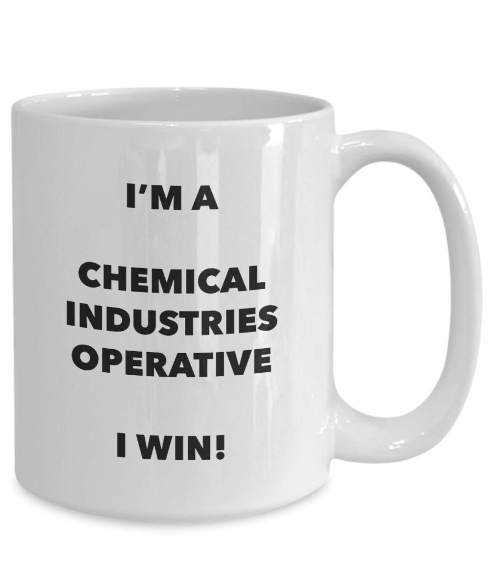 I' m A industrie chimiche generatore tazza i Win. – Funny Coffee Cup – novelty Birthday Christmas GAG regalo idea 15oz Infradito colorati estivi, con finte perline