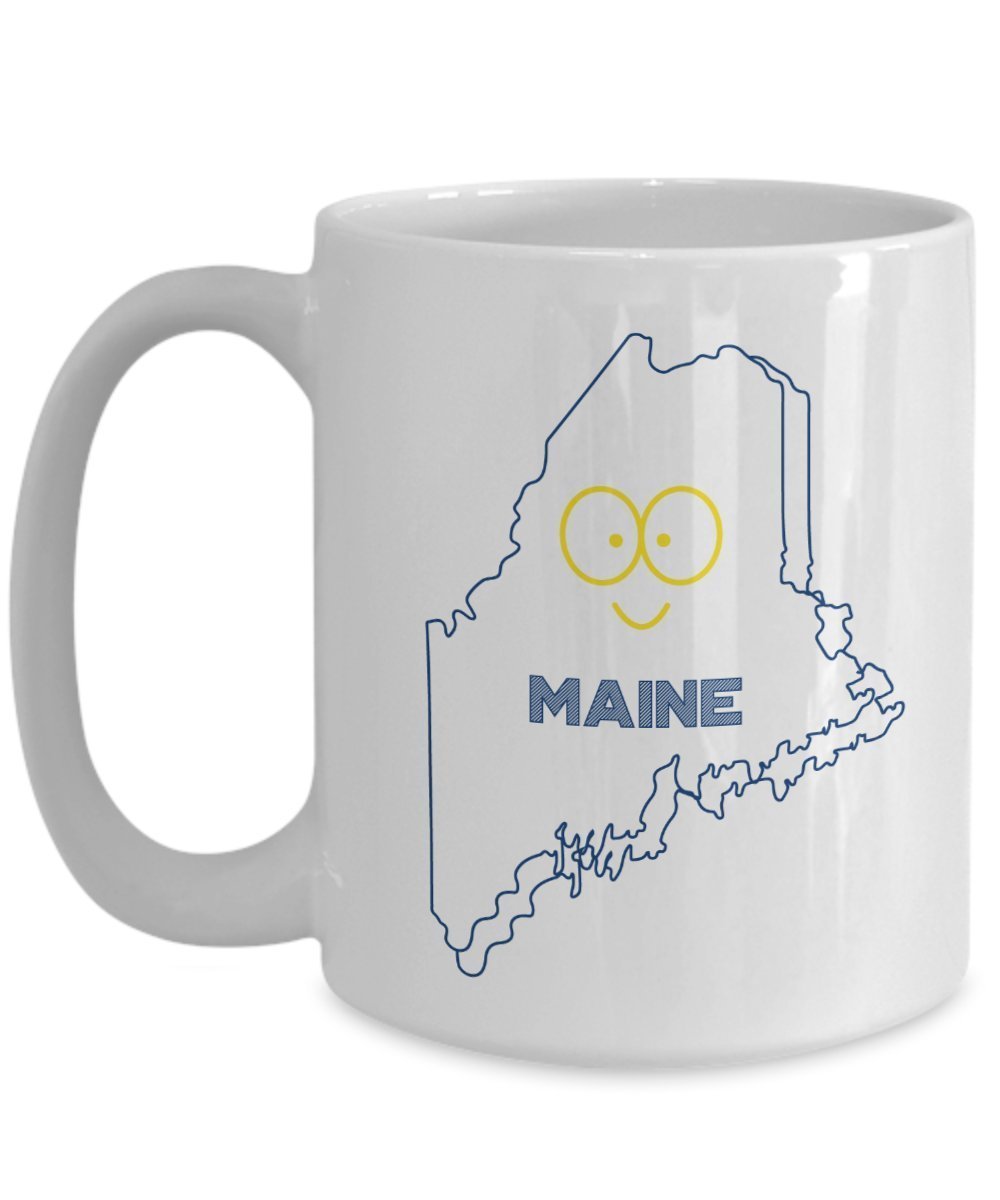 Maine Mug - Funny Tea Hot Cocoa Coffee Cup - Novelty Birthday Christmas Anniversary Gag Gifts Idea