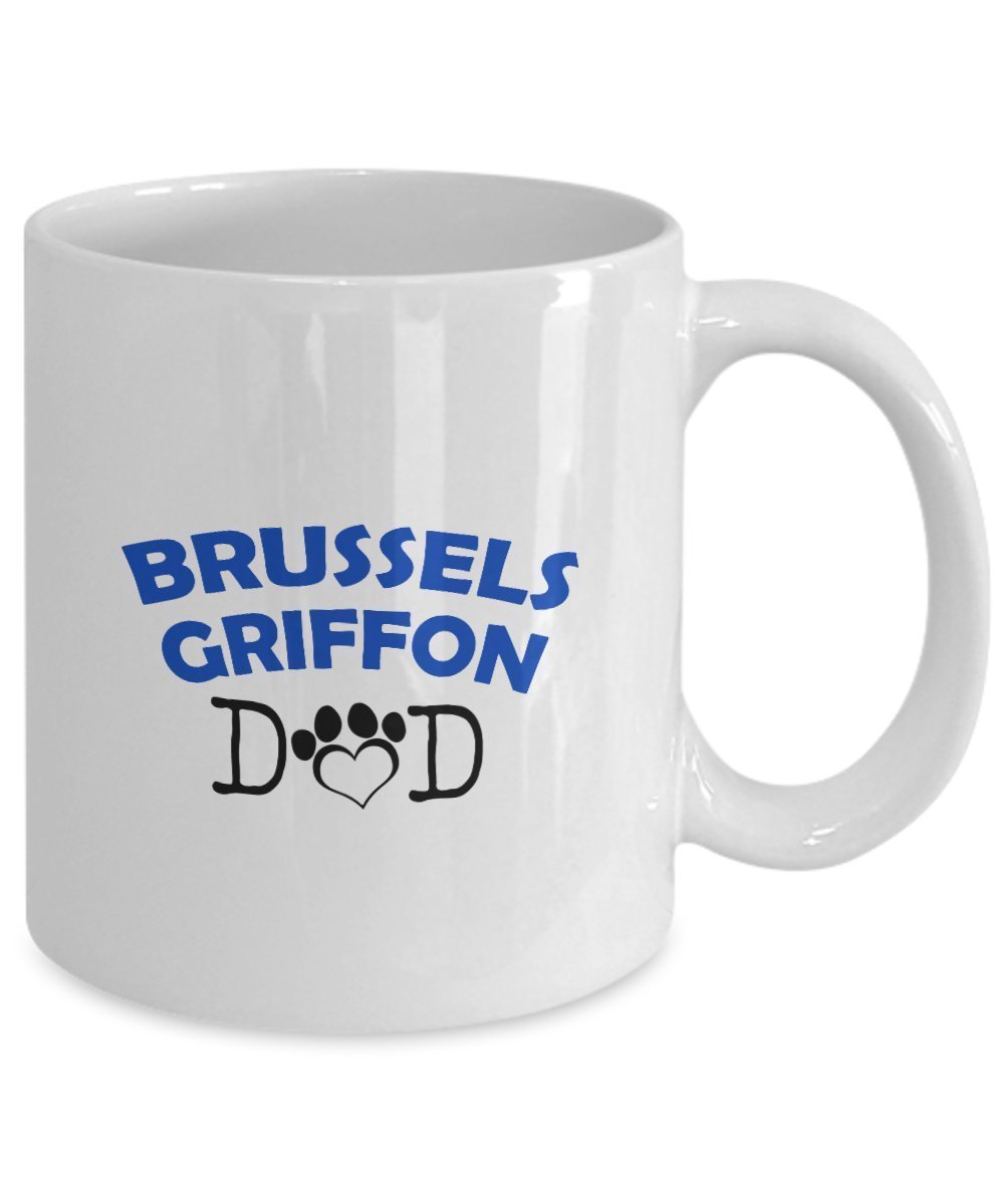 Funny Brussels Griffon Couple Mug – Brussels Griffon Dad – Brussels Griffon Mom – Brussels Griffon Lover Gifts - Unique Ceramic Gifts Idea (Dad & Mom)