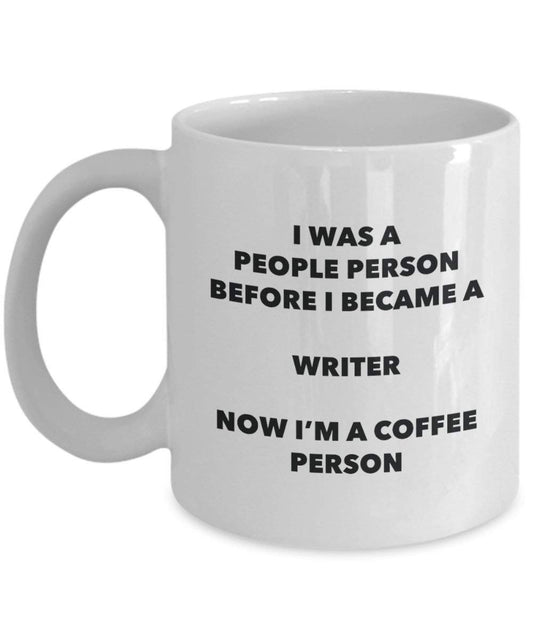 Writer Café personne Mug – Funny Tasse à thé de cacao – Anniversaire de Noël amateur de café mignon Gag Gifts Idée 15oz blanc