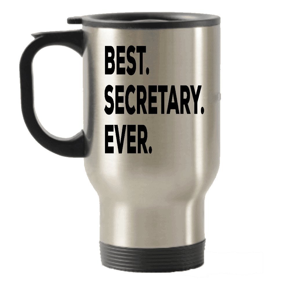 Best Secretary Ever Travel Mug - Travel Insulated Tumblers - School Or Office - Novelty Gift Idea - Funny Present Appreciation Gift - Thank You - Secretary's Day For Secretaries