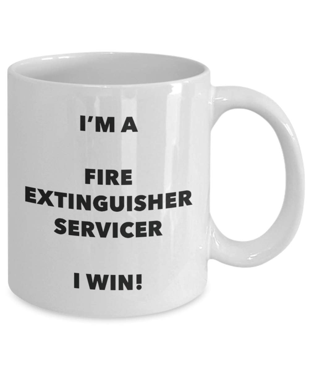 I' m A Fire Extinguisher Servicer tazza i Win – Funny Coffee Cup – novelty Birthday Christmas GAG regalo idea 11oz Infradito colorati estivi, con finte perline