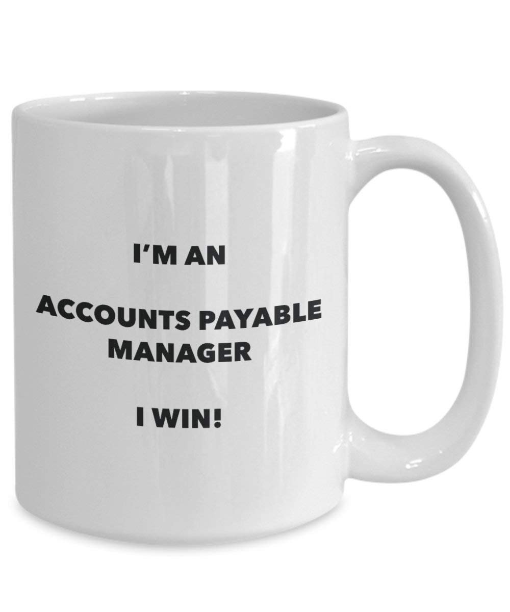 Buchhaltung Manager Tasse – Ich bin ein Buchhaltung Manager I Win. – Funny Kaffeetasse – Neuheit Geburtstag Weihnachten Gag Geschenke Idee 11oz weiß