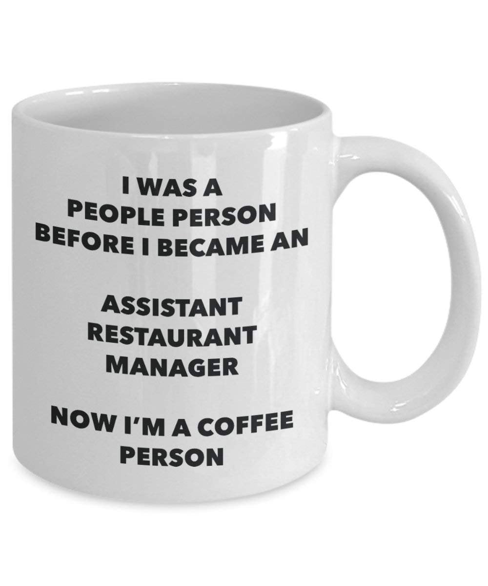 Assistant Restaurant Manager Coffee Person Mug - Funny Tea Cocoa Cup - Birthday Christmas Coffee Lover Cute Gag Gifts Idea