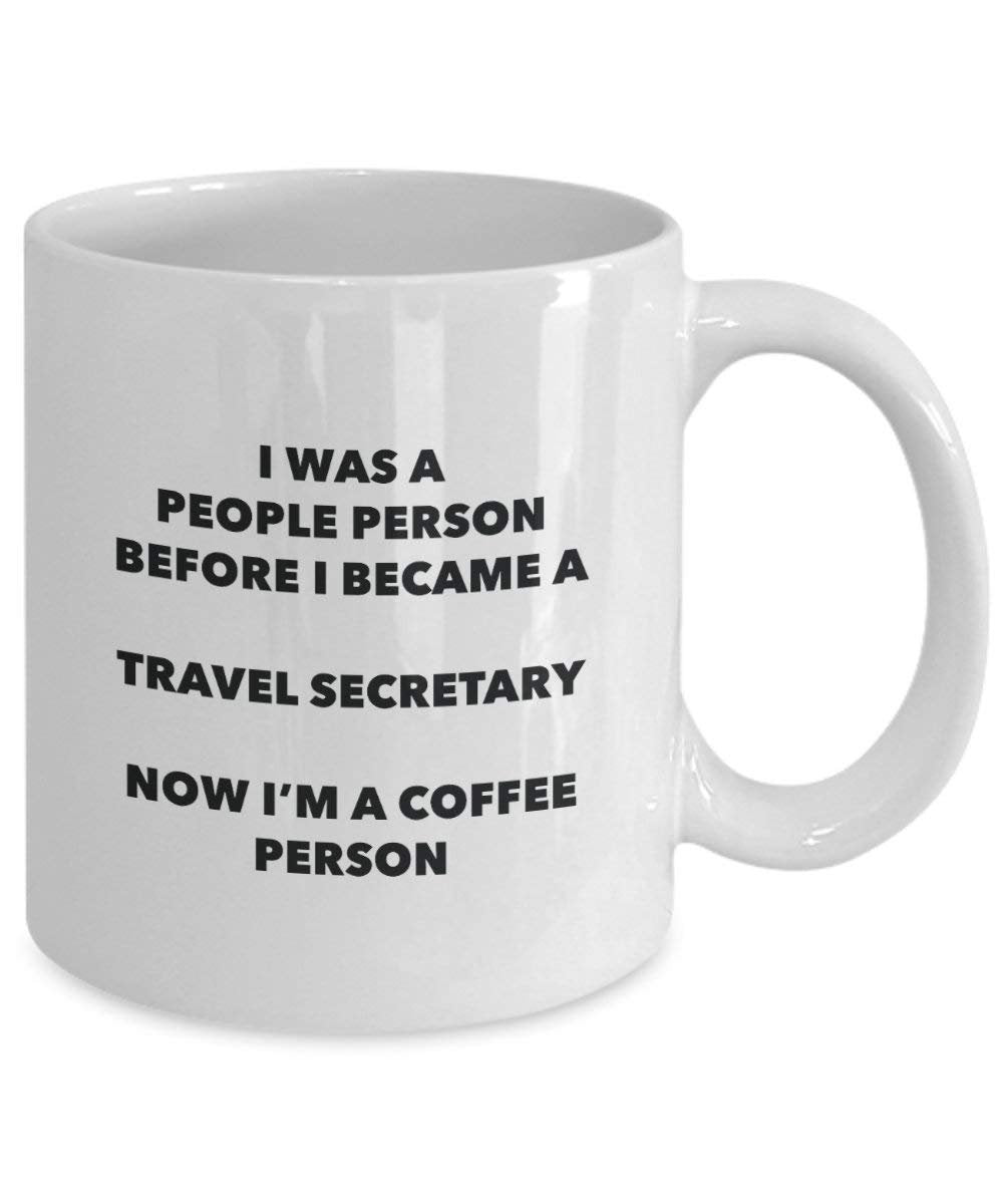 Travel Secretary Coffee Person Mug - Funny Tea Cocoa Cup - Birthday Christmas Coffee Lover Cute Gag Gifts Idea