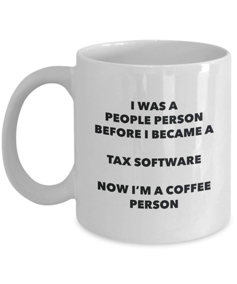 Tax Software Kaffee Person Tasse – Funny Tee Kakao-Tasse – Geburtstag Weihnachten Kaffee Lover Cute Gag Geschenke Idee