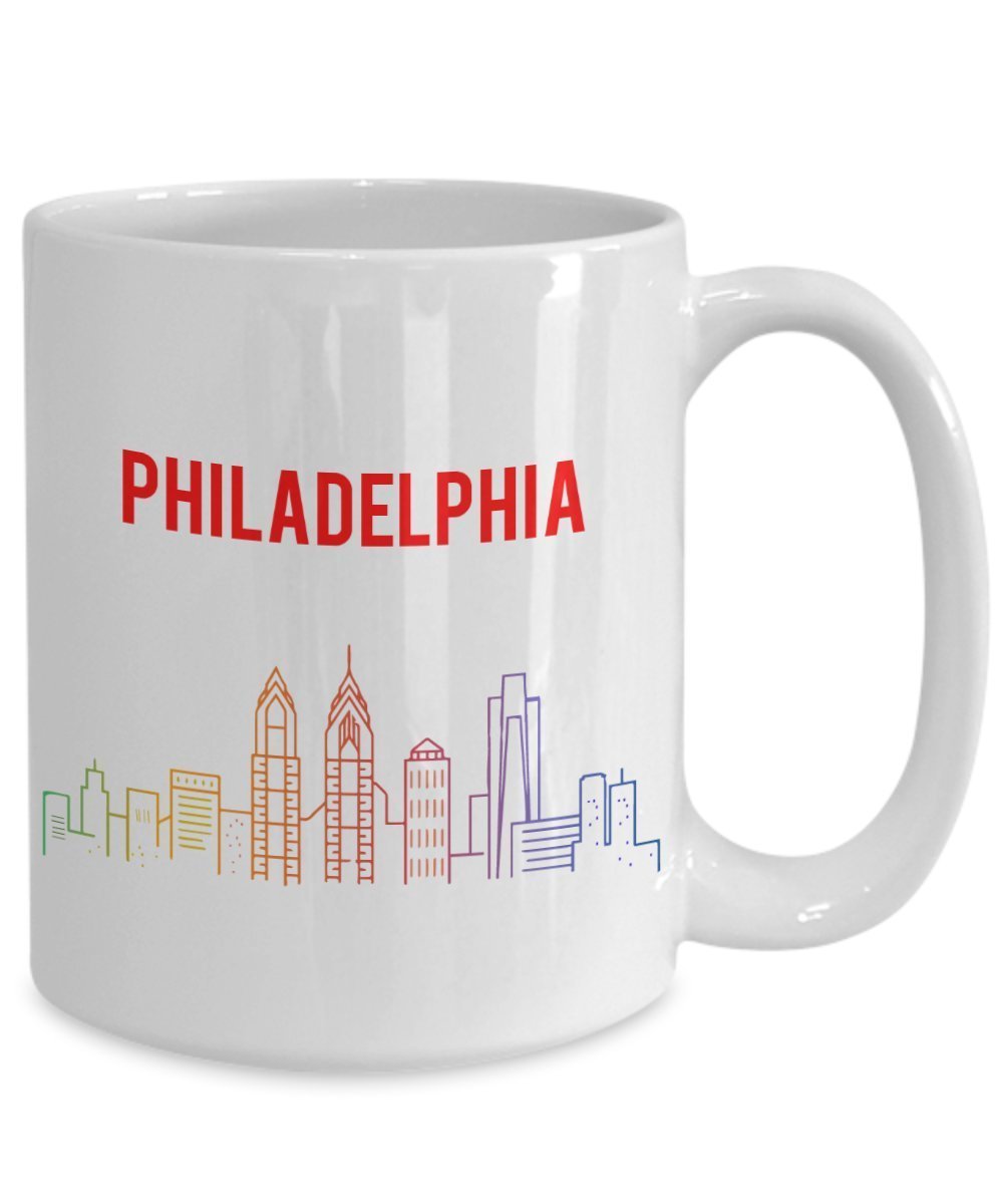 Philadelphia Mug - Funny Tea Hot Cocoa Coffee Cup - Novelty Birthday Christmas Anniversary Gag Gifts Idea