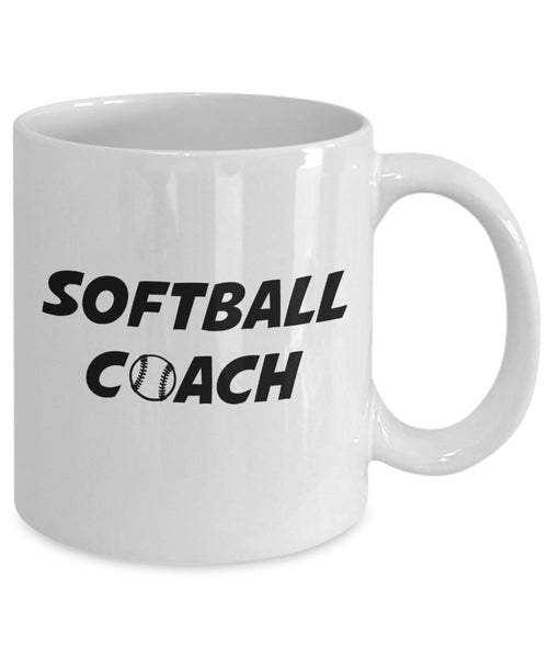 Softball Coach Gifts – Coach Gifts Prime – Lustige Teetasse für heiße Kakao – Neuheit Geburtstag Geschenkidee 15oz weiß