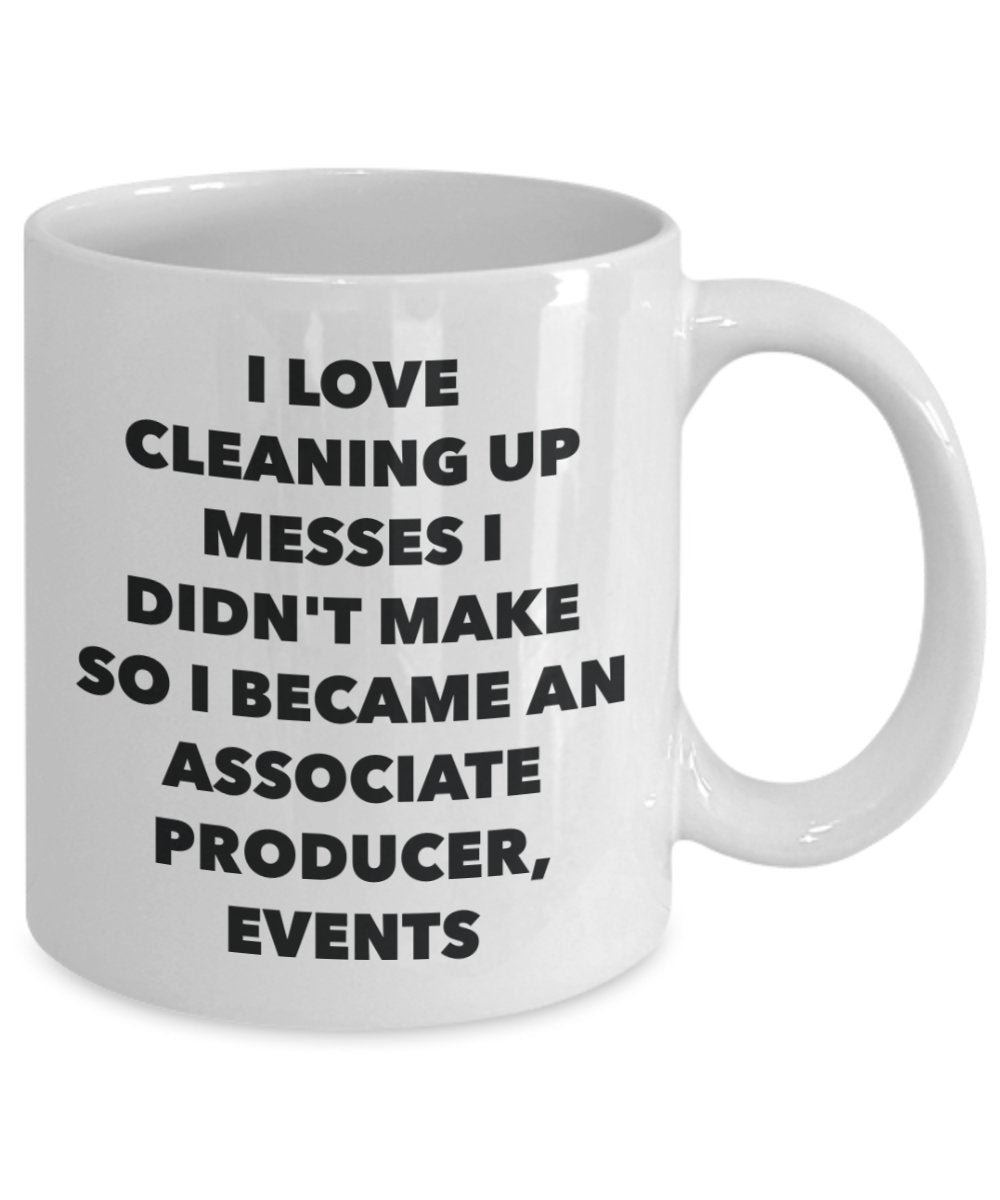 I Became an Associate Producer, Events Mug -Funny Tea Hot Cocoa Coffee Cup - Novelty Birthday Christmas Anniversary Gag Gifts Idea
