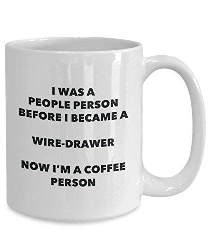 Wire-Drawer Coffee Person Mug - Funny Tea Cocoa Cup - Birthday Christmas Coffee Lover Cute Gag Gifts Idea