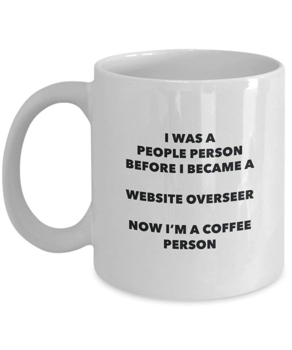 Website Overseer Coffee Person Mug - Funny Tea Cocoa Cup - Birthday Christmas Coffee Lover Cute Gag Gifts Idea